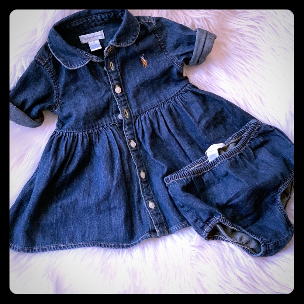 Polo Ralph Lauren denim dress and bloomers